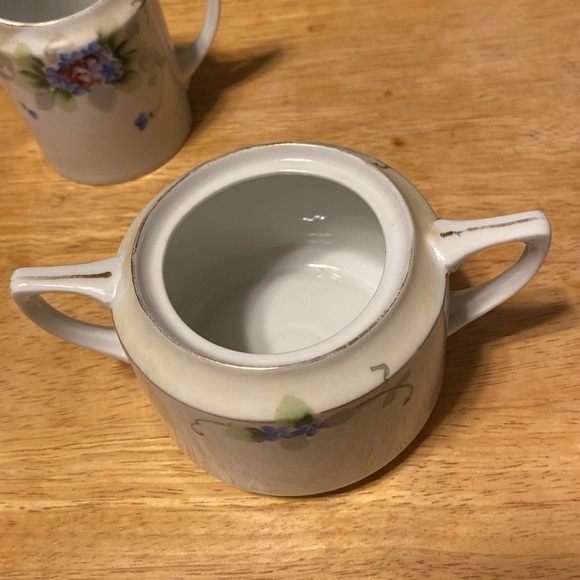 Nippon hand painted cream and sugar set - Picture 8 of 10